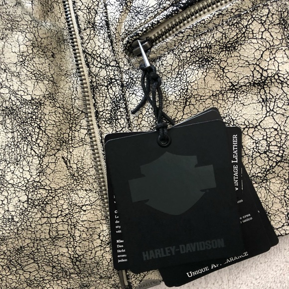 Vintage Harley Davidson Moto Jacket Goat Skin - Picture 7 of 8